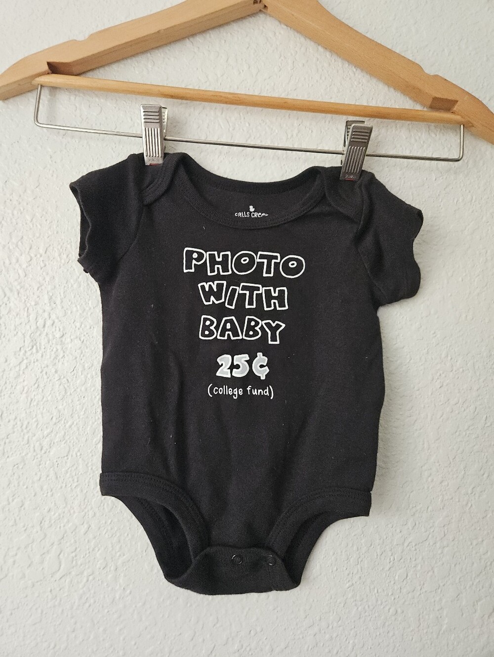 falls creek baby graphic tee style short sleeve onesie, 3 - 6 months